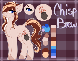 Size: 1900x1500 | Tagged: safe, artist:purplegrim40, derpibooru import, oc, oc only, earth pony, pony, abstract background, colored hooves, earth pony oc, female, mare, reference sheet, smiling, solo