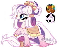 Size: 1280x1038 | Tagged: safe, artist:herusann, artist:lazuli0209, derpibooru import, fleur-de-lis, prince rutherford, oc, pony, unicorn, yak, base used, eyelashes, female, hoof polish, makeup, male, mare, parent:fleur-de-lis, parent:prince rutherford, raised hoof, raised leg, simple background, transparent background