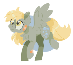 Size: 4500x4000 | Tagged: safe, artist:pastacrylic, derpibooru import, derpy hooves, pegasus, pony, bandaid, chest fluff, female, mare, simple background, solo, white background