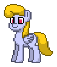 Size: 188x220 | Tagged: safe, artist:topsangtheman, derpibooru import, cloud kicker, pegasus, pony, animated, blinking, female, folded wings, full body, gif, hooves, loop, mare, pony town, simple background, smiling, solo, standing, tail, transparent background, wings
