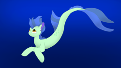 Size: 1920x1080 | Tagged: safe, artist:puginpocket, derpibooru import, oc, oc only, oc:coral ridge, merpony, pony, sea pony, seapony (g4), male, ocean, solo, underwater, water