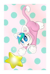 Size: 2500x3700 | Tagged: safe, artist:rolo, derpibooru import, oc, oc only, pony, unicorn, 2013, animal costume, cat costume, clothes, costume, cute, female, happy, heart eyes, kigurumi, mare, ocbetes, open mouth, open smile, paw pads, paws, pounce, smiling, solo, stars, super mario 3d world, super mario bros., underpaw, wingding eyes