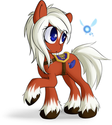 Size: 1946x2173 | Tagged: safe, artist:rolo, derpibooru import, earth pony, pony, 2013, :o, duo, duo female, epona, fairy, female, flying, mare, navi, open mouth, ponified, raised hoof, raised leg, saddle, simple background, spread wings, tack, the legend of zelda, unshorn fetlocks, white background, wings