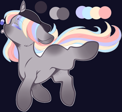 Size: 1599x1465 | Tagged: safe, artist:purplegrim40, derpibooru import, oc, oc only, pony, unicorn, :p, beanie, hat, horn, multicolored hair, rainbow hair, simple background, solo, tongue, tongue out, unicorn oc