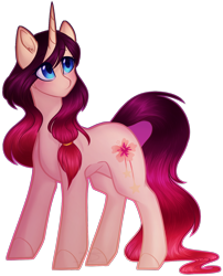 Size: 1216x1507 | Tagged: safe, artist:purplegrim40, derpibooru import, oc, oc only, pony, unicorn, female, horn, mare, simple background, solo, transparent background, unicorn oc