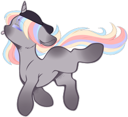 Size: 1599x1465 | Tagged: safe, alternate version, artist:purplegrim40, derpibooru import, oc, oc only, pony, unicorn, :p, background removed, beanie, hat, horn, multicolored hair, rainbow hair, simple background, solo, tongue, tongue out, transparent background, unicorn oc