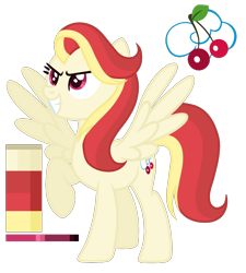 Size: 900x1000 | Tagged: safe, artist:monochrome-sunsets, derpibooru import, oc, pegasus, pony, female, magical lesbian spawn, mare, offspring, parent:cherry jubilee, parent:rainbow dash, simple background, solo, transparent background