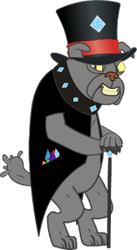 Size: 200x365 | Tagged: safe, artist:patrick macauley, derpibooru import, oc, oc only, diamond dog, british, british diamond dog, simple background, solo, sprite, transparent background, vector, welcome to ponyville