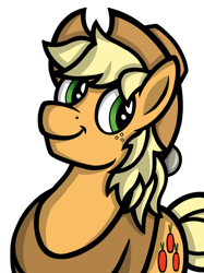 Size: 1024x1366 | Tagged: safe, artist:spinoffjoe, derpibooru import, applejack, applejack (male), earth pony, pony, male, rule 63, simple background, smiling, solo, transparent background