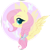 Size: 3000x3000 | Tagged: safe, artist:belka-sempai, derpibooru import, fluttershy, pegasus, pony, alternate hairstyle, braid, bust, chest fluff, cute, female, heart eyes, mare, portrait, profile, shyabetes, simple background, smiling, solo, transparent background, wingding eyes