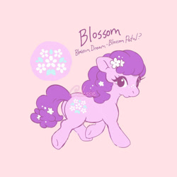 Size: 640x640 | Tagged: safe, artist:celesse, derpibooru import, blossom, pony, g1, solo