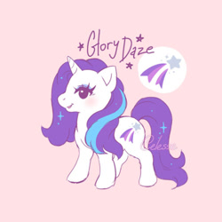 Size: 640x640 | Tagged: safe, artist:celesse, derpibooru import, pony, unicorn, g1, glory daze, solo