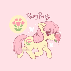 Size: 640x640 | Tagged: safe, artist:celesse, derpibooru import, earth pony, pony, rosey posey, solo