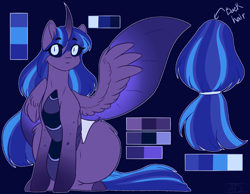 Size: 1884x1465 | Tagged: safe, artist:purplegrim40, derpibooru import, oc, oc only, alicorn, changepony, hybrid, pony, alicorn oc, female, horn, interspecies offspring, magical lesbian spawn, mare, offspring, parent:queen chrysalis, parent:twilight sparkle, parents:twisalis, solo, wide eyes, wings