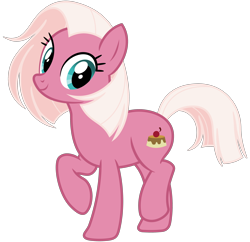 Size: 3000x2900 | Tagged: safe, artist:cheezedoodle96, derpibooru import, fuchsia frost, earth pony, pony, .svg available, bipedal, female, friendship student, full body, high res, hooves, looking at you, mare, raised hoof, raised leg, show accurate, simple background, smiling, smiling at you, solo, standing, svg, tail, transparent background, vector