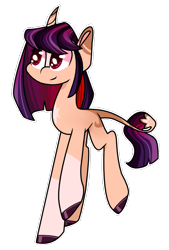 Size: 747x1107 | Tagged: safe, artist:goldlines005, derpibooru import, oc, oc only, pony, unicorn, hoof polish, horn, leonine tail, parents:oc x oc, simple background, smiling, solo, tail, transparent background, unicorn oc