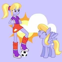 Size: 1280x1280 | Tagged: safe, artist:media1997, artist:moongazeponies, artist:punzil504, derpibooru import, cloud kicker, cloudy kicks, pegasus, pony, equestria girls, cutie mark background, equestria girls-ified, female, human ponidox, mare, self paradox, self ponidox