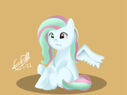 Size: 2009x1507 | Tagged: safe, artist:cobaltskies002, derpibooru import, oc, oc only, pegasus, female, full body, heterochromia, mare, tail, two toned hair, two toned tail