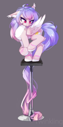 Size: 949x1920 | Tagged: safe, artist:twinkling, derpibooru import, oc, oc only, pegasus, pony, chest fluff, ear fluff, ears, female, long tail, mare, solo, tail