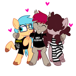 Size: 1280x1280 | Tagged: safe, derpibooru import, oc, oc:alandisc, pegasus, pony, undead, vampire, vampony, best friends, better of-, bitches, blue hair, curly hair, emo, ex friends, fuck, glasses, heart, lol, mikey fuckin way, nirvana, radiohead, red hair, to the end, yeah