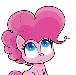 Size: 923x920 | Tagged: safe, derpibooru import, edit, edited screencap, screencap, pinkie pie, earth pony, pony, my little pony: pony life, princess probz, background removed, female, looking up, mare, not a vector, simple background, sitting, solo, transparent background