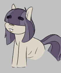 Size: 238x283 | Tagged: safe, artist:lockheart, ponerpics import, oc, oc only, oc:dot matrix, earth pony, pony, aggie.io, female, frown, mare, simple background, sitting