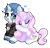 Size: 1746x1659 | Tagged: safe, artist:bl--blacklight, derpibooru import, fancypants, fleur-de-lis, pony, unicorn, chibi, fancyfleur, female, heart, male, mare, shipping, simple background, sitting, smiling, stallion, straight, transparent background