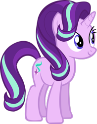 Size: 2170x2764 | Tagged: safe, artist:thebosscamacho, derpibooru import, starlight glimmer, pony, unicorn, .svg available, female, full body, high res, hooves, horn, mare, simple background, smiling, solo, standing, transparent background, vector