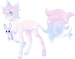 Size: 1723x1360 | Tagged: safe, artist:dreepymom, derpibooru import, oc, oc:pastel bun, pony, unicorn, plushie, simple background, solo, transparent background