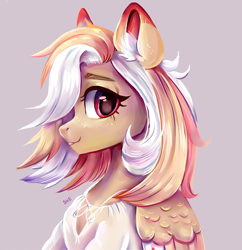 Size: 3200x3301 | Tagged: safe, artist:ske, derpibooru import, oc, oc only, pegasus, pony, bust, portrait, request, requested art, solo