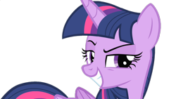 Size: 1280x720 | Tagged: safe, derpibooru import, edit, edited screencap, screencap, twilight sparkle, twilight sparkle (alicorn), alicorn, pony, rarity takes manehattan, season 4, background removed, female, lidded eyes, mare, not a vector, raised eyebrow, simple background, smiling, smirk, transparent background