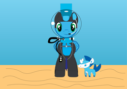 Size: 15501x10901 | Tagged: safe, artist:sonicstreak5344, derpibooru import, oc, pegasus, unicorn, air bubble, bubble, crossover, fakemon, helmet, lma scuba gear, male, pegasus oc, pokémon, sand, scuba, scuba diving, scuba gear, sonic the hedgehog, sonic the hedgehog (series), stallion, stallion oc, starter pokemon, underwater, water type, wetsuit