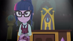 Size: 3410x1920 | Tagged: safe, derpibooru import, screencap, sci-twi, twilight sparkle, equestria girls, friendship games, female, glasses, high res, solo