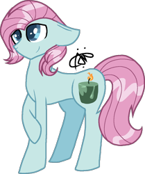 Size: 864x1032 | Tagged: safe, artist:gallantserver, derpibooru import, oc, oc:chamomile candle, earth pony, pony, male, offspring, parent:lotus blossom, parent:wicker basket, simple background, solo, stallion, transparent background