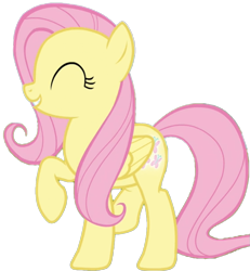 Size: 739x799 | Tagged: safe, artist:twilyisbestpone, derpibooru import, edit, edited screencap, screencap, fluttershy, pegasus, pony, season 5, the hooffields and mccolts, background removed, eyes closed, female, mare, not a vector, raised hoof, raised leg, simple background, solo, transparent background