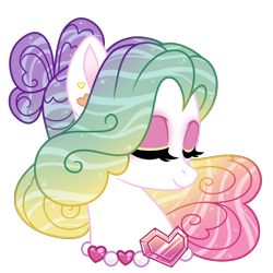 Size: 1000x1000 | Tagged: safe, artist:crystal-tranquility, derpibooru import, oc, oc:aphrodite, pony, bust, eyes closed, female, mare, portrait, simple background, solo, transparent background
