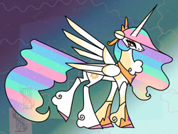 Size: 1280x964 | Tagged: safe, artist:laps-sp, derpibooru import, princess celestia, pony, abstract, solo