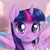 Size: 1024x1024 | Tagged: safe, artist:thisponydoesnotexist, derpibooru import, twilight sparkle, twilight sparkle (alicorn), alicorn, cute, neural network, not twilight sparkle, smiling, spread wings, wingboner, wings