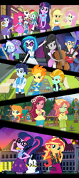 Size: 1656x3726 | Tagged: safe, derpibooru import, applejack, dj pon-3, flash sentry, fluttershy, gloriosa daisy, lightning dust, megan williams, octavia melody, pinkie pie, rainbow dash, rarity, sci-twi, soarin', spitfire, sunset shimmer, tree hugger, trixie, twilight sparkle, vinyl scratch, equestria girls, equestria girls (movie), friendship games, legend of everfree, rainbow rocks