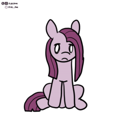 Size: 900x900 | Tagged: safe, artist:pink-pone, derpibooru import, pinkie pie, earth pony, pony, animated, eyes closed, frame by frame, gif, pinkamena diane pie, simple background, sleepy, squigglevision, white background