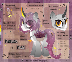 Size: 561x480 | Tagged: safe, artist:strangle12, derpibooru import, oc, oc only, pony, unicorn, base used, bust, cyrillic, duo, female, horn, jewelry, mare, necklace, reference sheet, russian, saddle basket, smiling, unicorn oc