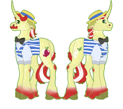 Size: 4500x4000 | Tagged: safe, artist:sashakruchkinatv, derpibooru import, flam, flim, pony, brothers, flim flam brothers, identical twins, siblings, simple background, transparent background, twin brothers, twins