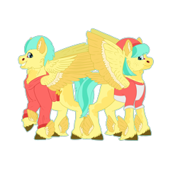 Size: 3900x4000 | Tagged: safe, artist:sashakruchkinatv, derpibooru import, barley barrel, pickle barrel, pony, barrel twins, brother and sister, female, fraternal twins, male, siblings, simple background, transparent background, twins