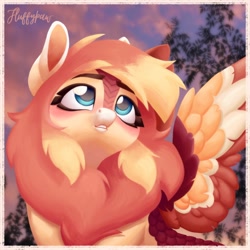 Size: 2000x2000 | Tagged: safe, artist:mishi_ovo, derpibooru import, oc, oc only, kirin, pegasus, pony, cute, digital art, kirin oc, kirin pegasus, pegasus oc, ponysona