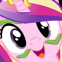 Size: 512x512 | Tagged: artist needed, safe, derpibooru import, princess cadance, alicorn, pony, /mlp/, 4chan, battletech, female, hi anon, horn, mare, meme, open mouth, open smile, smiling, solo