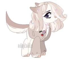 Size: 432x361 | Tagged: safe, artist:lissfoxz, derpibooru import, oc, oc only, dog, dog pony, original species, pony, clothes, eyelashes, female, mare, simple background, solo, transparent background