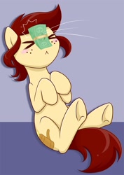 Size: 1362x1920 | Tagged: safe, artist:gala_con, derpibooru import, oc, oc:canni soda, galacon, money, solo, throwing