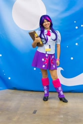 Size: 800x1200 | Tagged: safe, derpibooru import, twilight sparkle, human, equestria girls, book, bronycon, bronycon 2017, clothes, cosplay, costume, irl, irl human, photo, solo