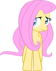 Size: 2186x2743 | Tagged: safe, artist:gusteaureeze, derpibooru import, fluttershy, pegasus, pony, anxious, female, frown, high res, mare, simple background, solo, transparent background, vector