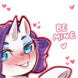 Size: 1159x1159 | Tagged: safe, artist:cold-blooded-twilight, derpibooru import, rarity, pony, unicorn, blushing, dialogue, eyeshadow, female, heart, looking at you, makeup, mare, simple background, smiling, solo, transparent background, underhoof